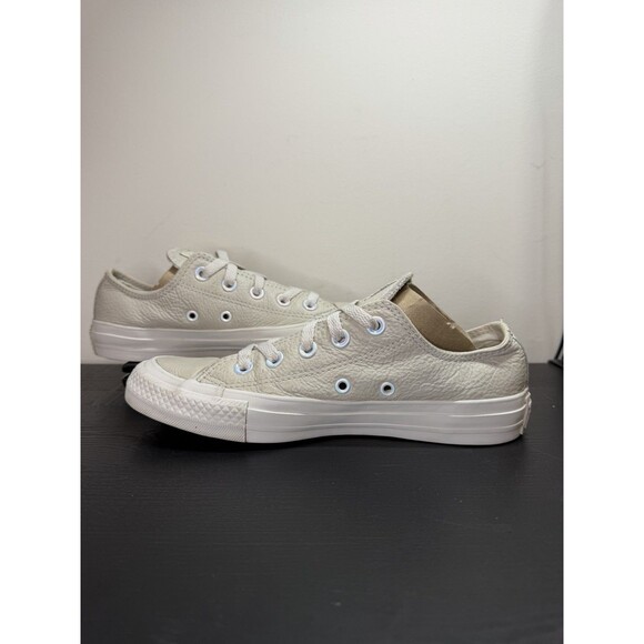 Converse Leather Low Top Grey Womens 6 Mens 4 - Picture 5 of 9